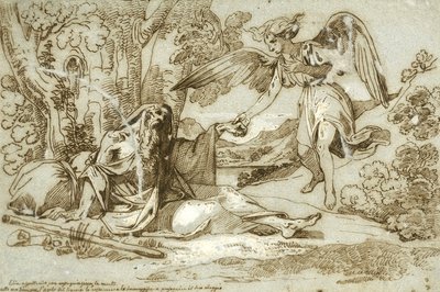Elijah Awaits Death with Resignation by Giuseppe Bezzuoli